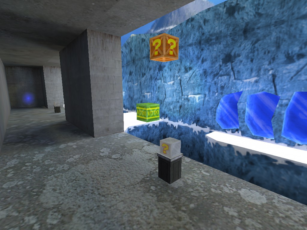 Карта «deathrun_crash_snow» для CS 1.6