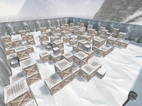 Карта «aim_deagle_snowy» для CS 1.6