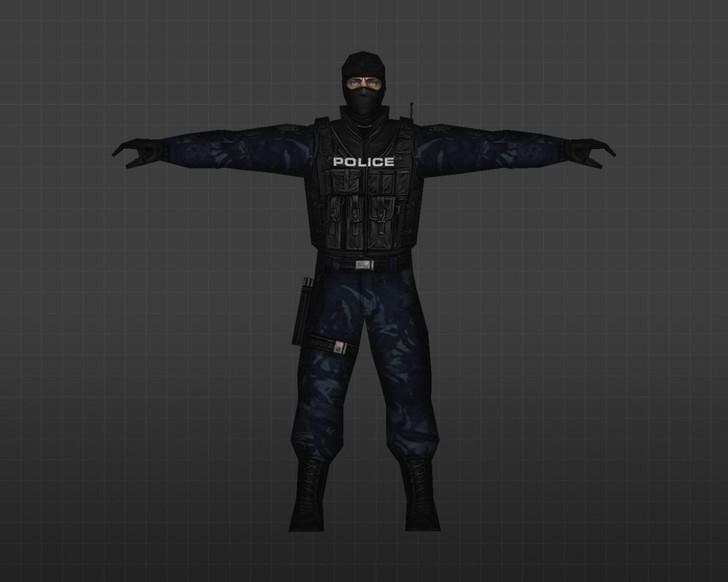 Модель «Солдаты в синем камуфляже» для CS 1.6