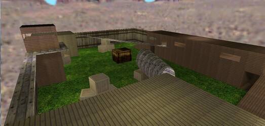 Карта «aim_backgarden» для CS 1.6