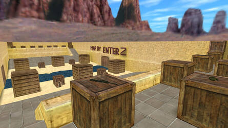 Карта «aim_de_dust_teck» для CS 1.6