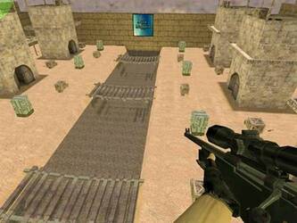 Карта «awp_dustworld_aqua» для CS 1.6