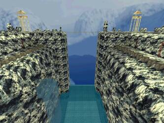 Карта «awp_snowmountains_waterfall» для CS 1.6